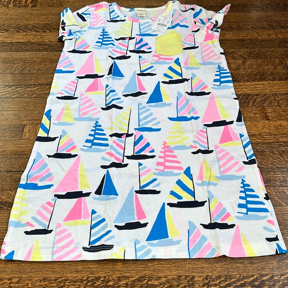 Crewcuts sailboat tshirt dress